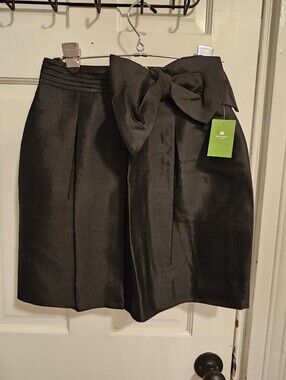 Kate Spade Silk Black Cocktail Skirt